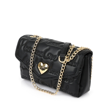 Τσάντα Love Moschino Lovesong Shoulder Bag 4125 Μαύρο