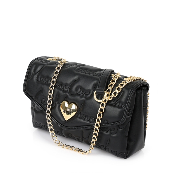 Τσάντα Love Moschino Lovesong Shoulder Bag 4125 Μαύρο