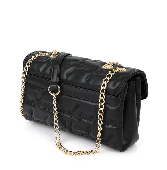 Τσάντα Love Moschino Lovesong Shoulder Bag 4125 Μαύρο