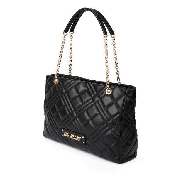 Τσάντα LOVE MOSCHINO 4145 Μαύρο/Χρυσό