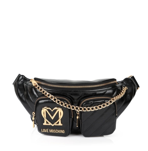 Τσαντάκι Μέσης LOVE MOSCHINO 4323 City Pockets Μαύρο