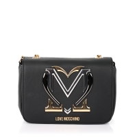 Τσάντα Love Moschino Colourful Heart 4332 Μαύρο