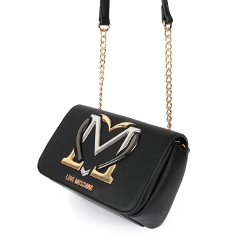 Τσάντα Love Moschino Colourful Heart 4332 Μαύρο