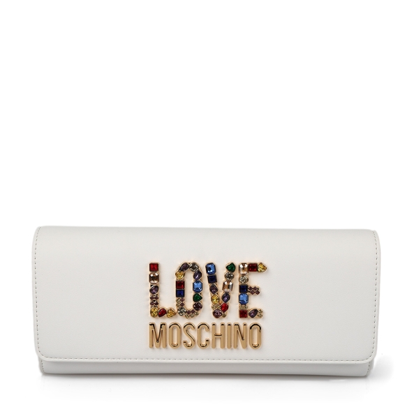 Τσάντα φάκελος LOVE MOSCHINO 4335 Λευκό