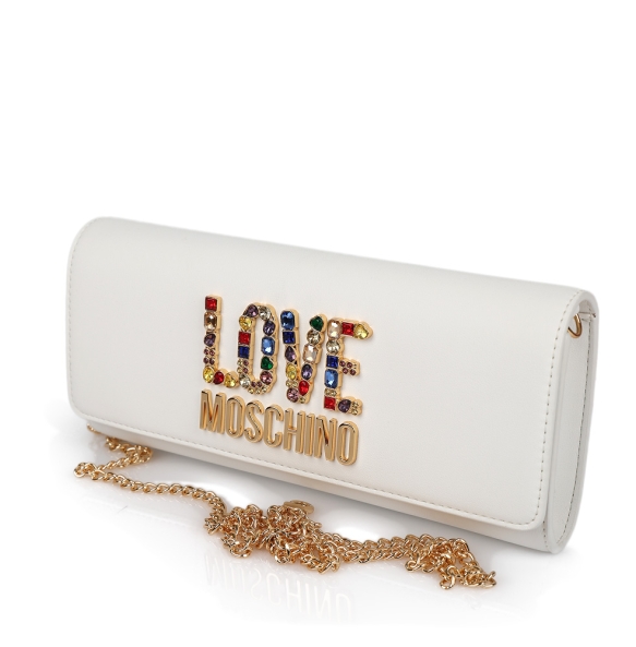 Τσάντα φάκελος LOVE MOSCHINO 4335 Λευκό