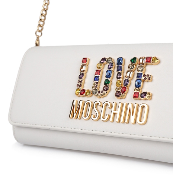 Τσάντα φάκελος LOVE MOSCHINO 4335 Λευκό