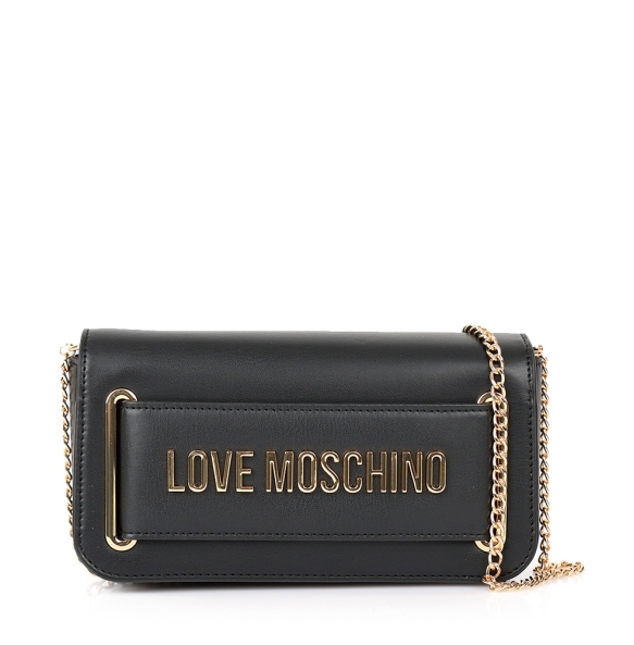 Τσάντα LOVE MOSCHINO 4350 Smart Daily Bag Μαύρο με Χρυσό