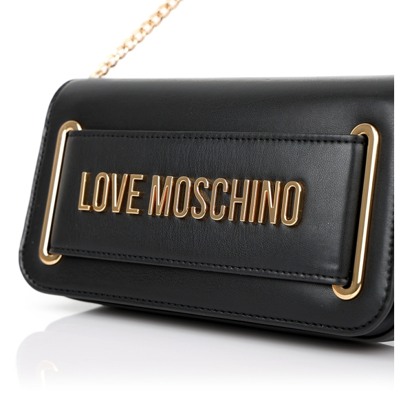 Τσάντα LOVE MOSCHINO 4350 Smart Daily Bag Μαύρο με Χρυσό