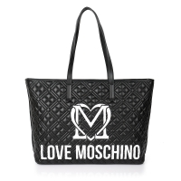 Τσάντα LOVE MOSCHINO Logo Quilt 4376 Μαύρο 