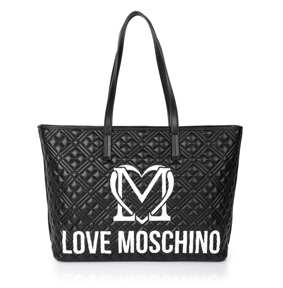 Τσάντα LOVE MOSCHINO Logo Quilt 4376 Μαύρο 