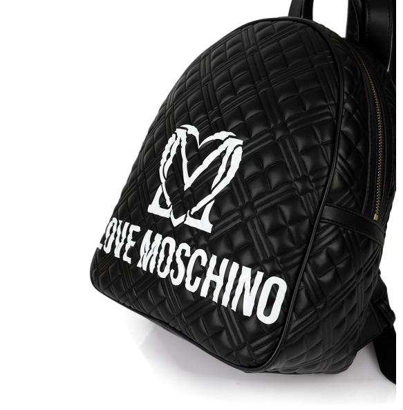 Σακίδιο LOVE MOSCHINO Logo Quilt Backpack 4377 Μαύρο 