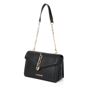 Τσάντα Love Moschino Chain Detail Shoulder Bag 4384 Μαύρο