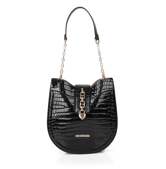 Τσάντα Love Moschino Chain Detail Hobo Bag 4386 Μαύρο