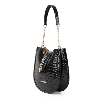 Τσάντα Love Moschino Chain Detail Hobo Bag 4386 Μαύρο