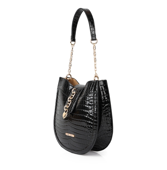 Τσάντα Love Moschino Chain Detail Hobo Bag 4386 Μαύρο