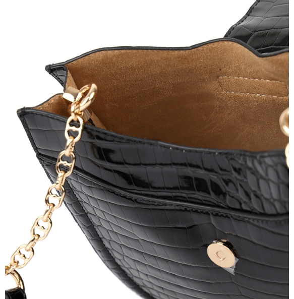 Τσάντα Love Moschino Chain Detail Hobo Bag 4386 Μαύρο