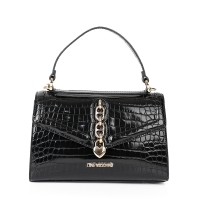 Τσάντα Love Moschino Hand Bag 4389 Μαύρο Κροκό