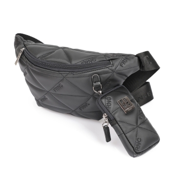 Τσαντάκι μέσης - μπανάνα FRNC 4121 Μαύρο