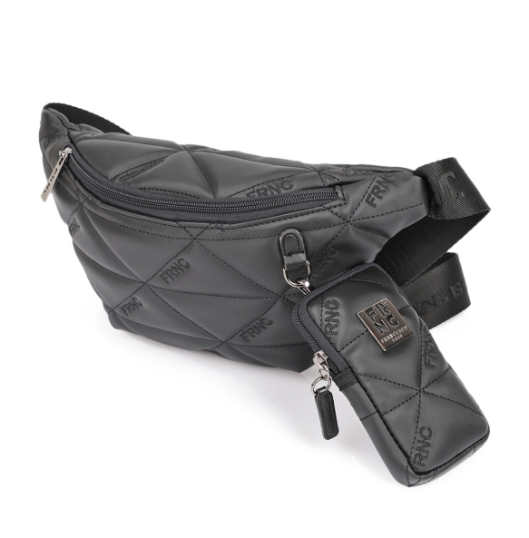 Τσαντάκι μέσης - μπανάνα FRNC 4121 Μαύρο