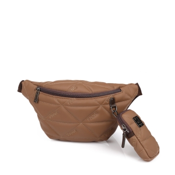 Τσαντάκι μέσης - μπανάνα FRNC 4121 Καφέ