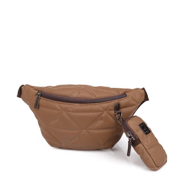 Τσαντάκι μέσης - μπανάνα FRNC 4121 Καφέ