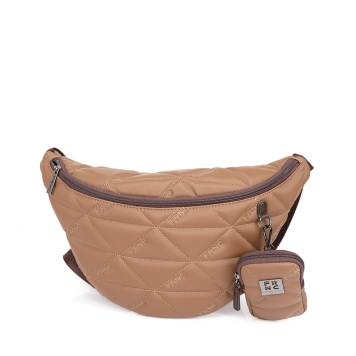 Τσαντάκι μέσης - μπανάνα FRNC 4122 Καφέ