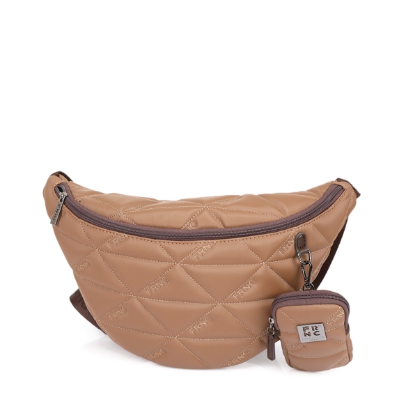 Τσαντάκι μέσης - μπανάνα FRNC 4122 Καφέ