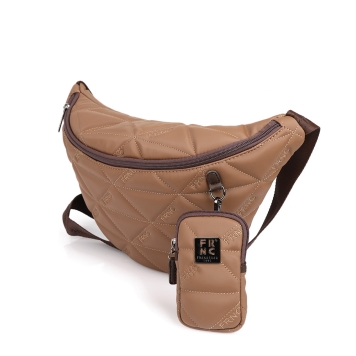 Τσαντάκι μέσης - μπανάνα FRNC 4122 Καφέ