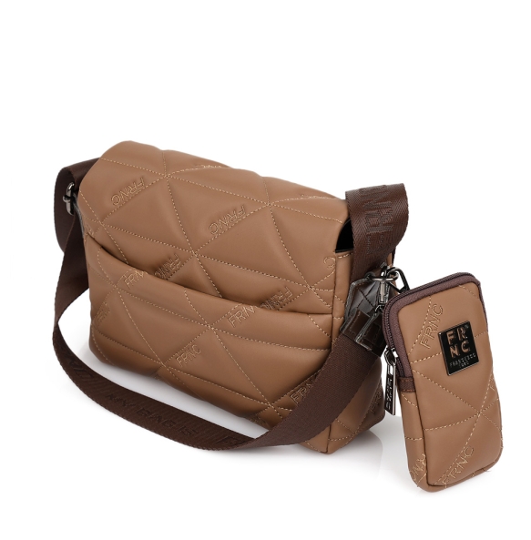 Τσαντά ωμού FRNC 4135 Καφέ Τσαντά ωμού FRNC 4135 Καφέ