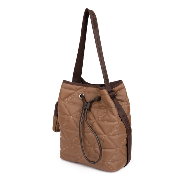 Τσάντα πουγκί FRNC 4139 Καφέ Τσάντα πουγκί FRNC 4139 Καφέ