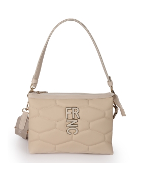 Τσάντα χιαστί FRNC 4941W Μπεζ