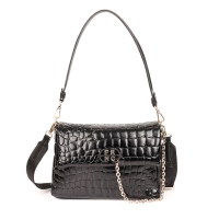 Τσαντά ώμου FRNC 5901 Μαύρο Κροκό