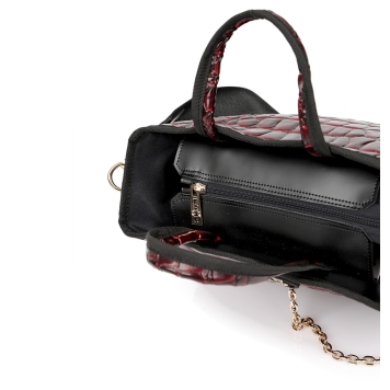 Τσαντά χειρός FRNC 5902 Μπορντό Κροκό