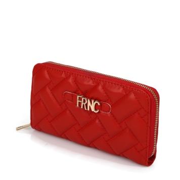 Πορτοφόλι FRNC W02-010K  Κόκκινο Καπιτονέ