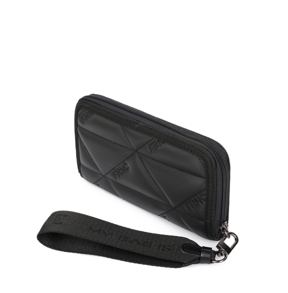 Πορτοφόλι FRNC Zip Around W4159 Μαύρο