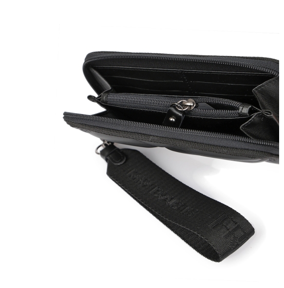 Πορτοφόλι FRNC Zip Around W4159 Μαύρο