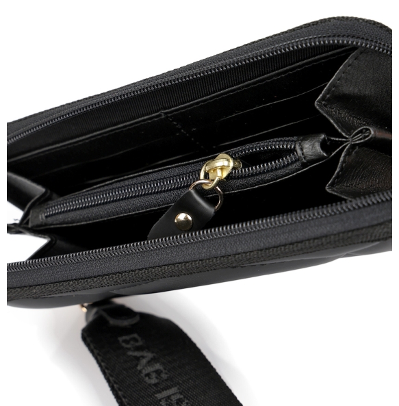 Πορτοφόλι FRNC Zip Around W4936 Μαύρο