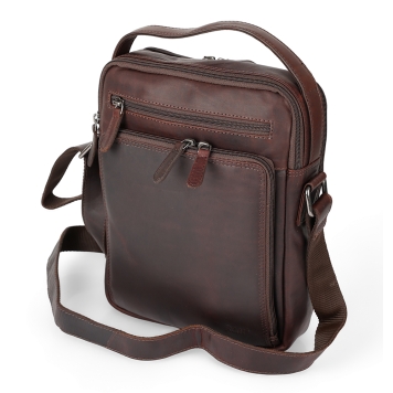Τσαντάκι χιαστί RCM Leather H14 Καφέ