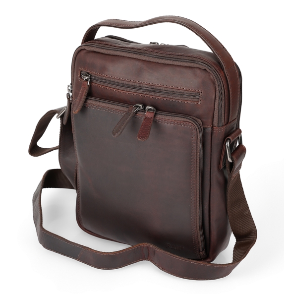 Τσαντάκι χιαστί RCM Leather H14 Καφέ Τσαντάκι χιαστί RCM Leather H14 Καφέ