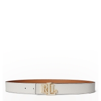 Ζώνη RALPH LAUREN 412P04417 3.0 Διπλής Όψεως Λευκό/Ταμπά