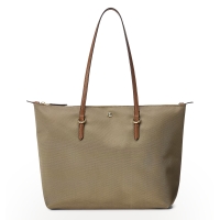 Τσάντα RALPH LAUREN Medium Keaton Nylon Tote Bag 431916737/003 Σκούρο Μπεζ
