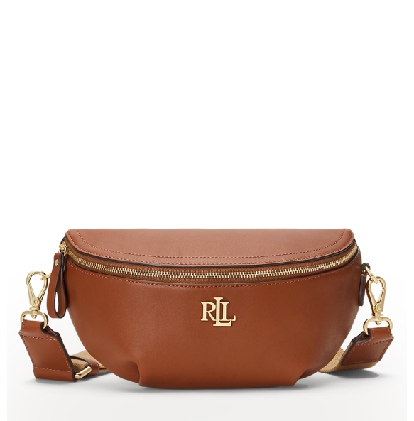 Τσαντάκι Μέσης  RALPH LAUREN Leather Marcy Belt Bag 431934832/002 Ταμπά