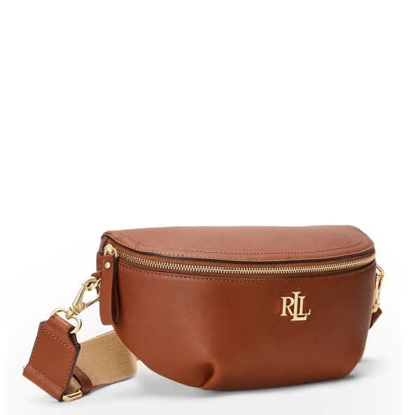 Τσαντάκι Μέσης  RALPH LAUREN Leather Marcy Belt Bag 431934832/002 Ταμπά