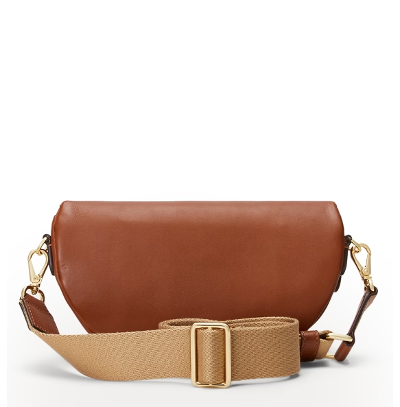 Τσαντάκι Μέσης  RALPH LAUREN Leather Marcy Belt Bag 431934832/002 Ταμπά