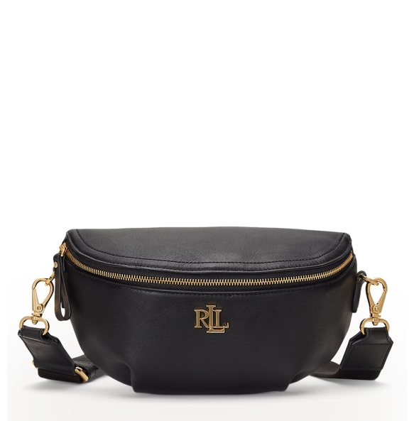 Τσαντάκι Μέσης  RALPH LAUREN Leather Marcy Belt Bag 431934832/003 Μαύρο