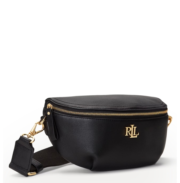 Τσαντάκι Μέσης  RALPH LAUREN Leather Marcy Belt Bag 431934832/003 Μαύρο