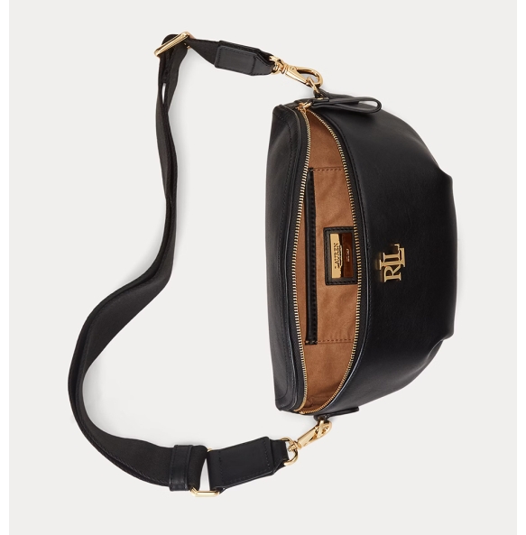 Τσαντάκι Μέσης  RALPH LAUREN Leather Marcy Belt Bag 431934832/003 Μαύρο