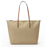 Τσάντα RALPH LAUREN Large Keaton Nylon Tote Bag 431950007/003 Σκούρο Μπεζ