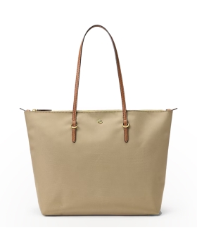 Τσάντα RALPH LAUREN Large Keaton Nylon Tote Bag 431950007/003 Σκούρο Μπεζ