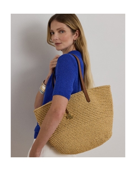 Τσάντα RALPH LAUREN Large Lainey Raffia Tote Bag 431982179/001 Ψάθα